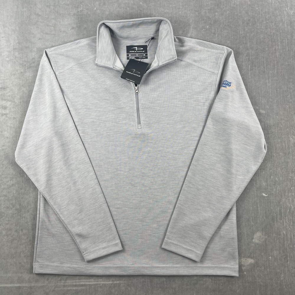 Page & Tuttle Mens Medium Gray Pullover Qrt Zip SunTrust Tennessee State‎ Open